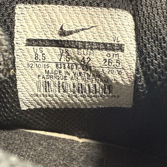 Men’s sz 8.5-Nike Vapor Strike 5 TD Low Football Cleats Black/Silver 833407-001 - Picture 8 of 9